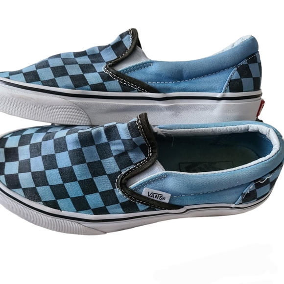 VANS| BLUE CHECKERBOARD| SLIP-ON - Picture 10 of 12
